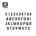 Stencil - Lettering & Signs - Stamp Font (1/35) Stencil - Lettering & Signs - Stamp Font (1/35)