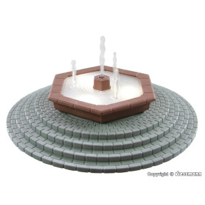Multijet fountain with LED lighting, moving (H0)
