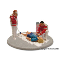 Ambulanceploeg in dienst, bewegend (H0)