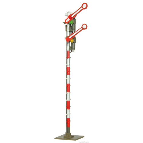 Form-Hauptsignal ÖBB mit 2 gekoppelten, umgebauten Flügeln (H0) Form-Hauptsignal ÖBB mit 2 gekoppelten, umgebauten Flügeln (H0)
