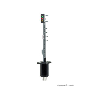 Colour light departure signal, aspect: 1/2 long mast SBB/RhB, type L (H0)