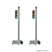 Feux de chantier / de signalisation lumineuse, 2 Pièces (H0) Feux de chantier / de signalisation lumineuse, 2 Pièces (H0)