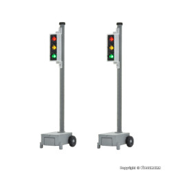 Feux de chantier / de signalisation lumineuse, 2 Pièces (H0) Feux de chantier / de signalisation lumineuse, 2 Pièces (H0)