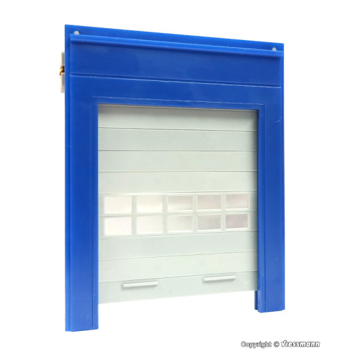 Roller shutter with motorized drive unit - Blue (H0)