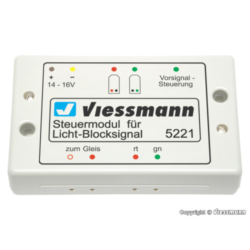 Control module for colour light block signal