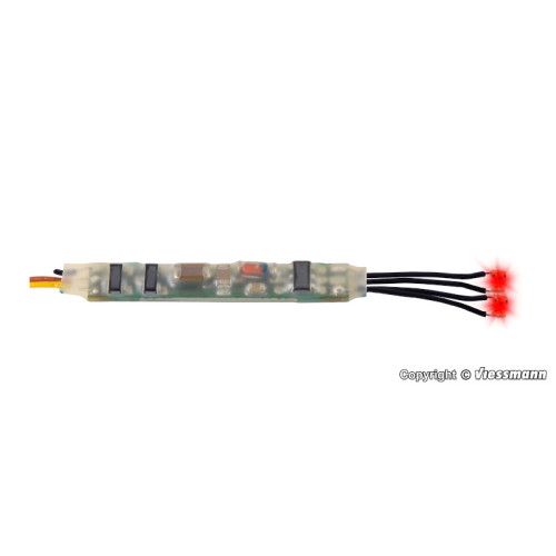 Mini-LED rot, 2 Stück mit Mikro-Blinkelektronik Mini-LED rot, 2 Stück mit Mikro-Blinkelektronik
