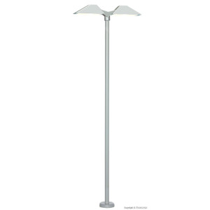 Modern platform light double, 2 LEDs white (H0)