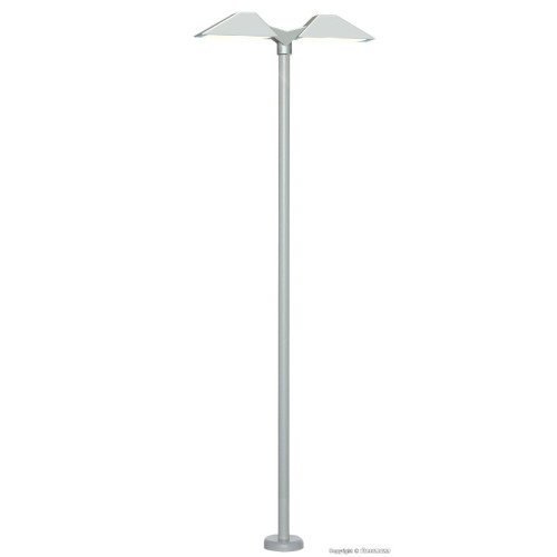Modern platform light double, 2 LEDs white (H0) Modern platform light double, 2 LEDs white (H0)