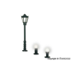 Ensemble d'éclairage de jardin, Noir (H0)