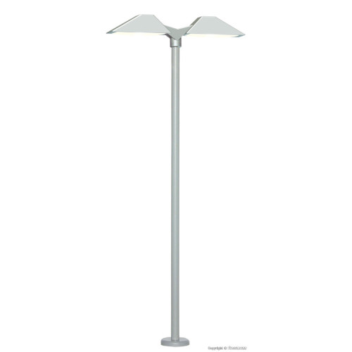 Lampadaire de quai moderne double, 2 LEDs blanc (N) Lampadaire de quai moderne double, 2 LEDs blanc (N)