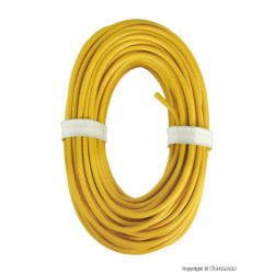 Câble haute intensité 0,75 mm2, jaune, 10 m