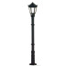Réverbère de parc noir, LED blanc chaud (TT) Réverbère de parc noir, LED blanc chaud (TT)