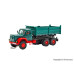 Magirus Deutz 3-axle Dumptruck Green (H0)