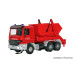 MB Actros Camion Container Pompiers avec gyrophares, Basic (H0)