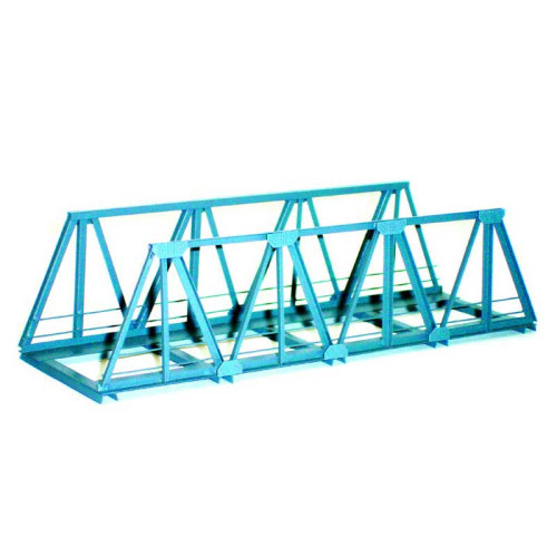 Aanbrug uit metaal, recht, kant en klaar model (H0)