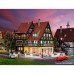 Café-Bistro with interior and LED lighting (H0)