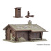 Hunting lodge with fountain and outhouse (H0) Hunting lodge with fountain and outhouse (H0)