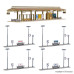 Bus station, covered (H0) Bus station, covered (H0)