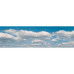 Background setting clouds, in 2 parts, 266 x 80 cm