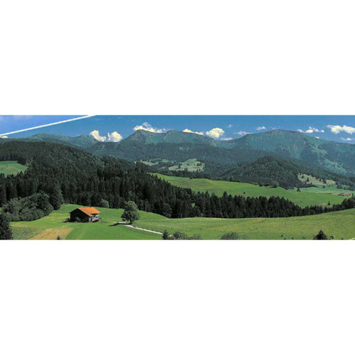 Background setting Allgäu, in 2 parts, cut, 276 x 80 cm
