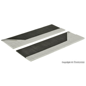 Side-strip with lay-by for 1 bus of Stone Art (H0)