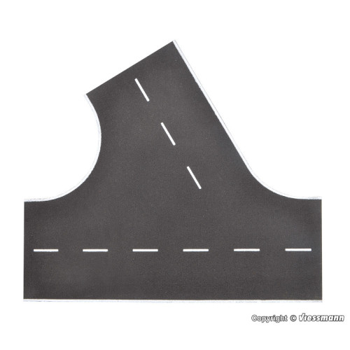 Street plate, 60°-intersection to the left, L 22 x W 19,5 c