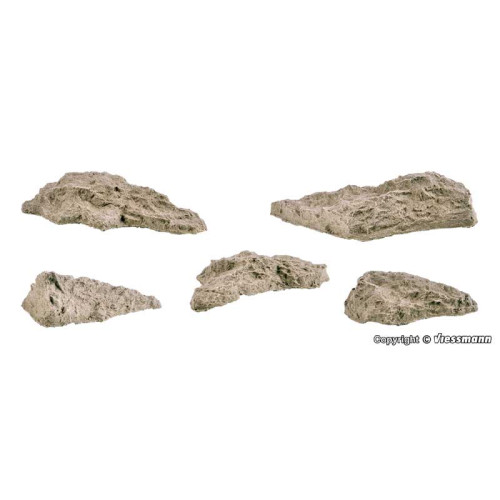 Rocks natural stone of Stone Art, 5 pieces (H0)