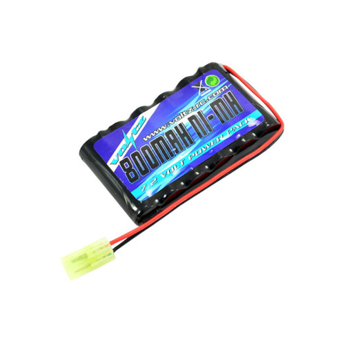 Flat NIMH AA Pack 7.2V 800mAh - Mini-Tamiya Connector