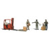Arbeiter mit Gabelstapler (N)