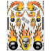 Stickervel Skulls O'Fire Stickervel Skulls O'Fire