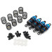 1/10 Amortisseurs Big Bore Go Piste 50mm Aluminium Bleu (4Pcs)