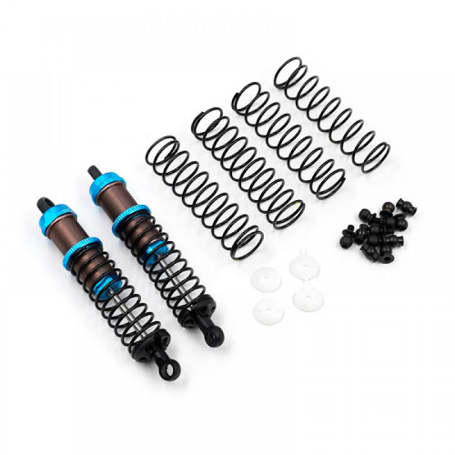 1/10 Off-Road Alu. Big Bore Go 90mm Dämpferset Blau (2St)
