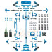 Tamiya TT-02 Alu. Conversion Kit (Blue) Tamiya TT-02 Alu. Conversion Kit (Blue)