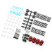 1/10 M-Chassis Qutus Challenger 50mm Damper Set Red (4Pcs)