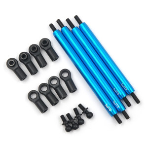 Tamiya CC-02 Alu. Links Set Upper (Blue)