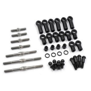64 Titanium Turnbuckle & Steering Tie-Rod Set For Tamiya GF-02