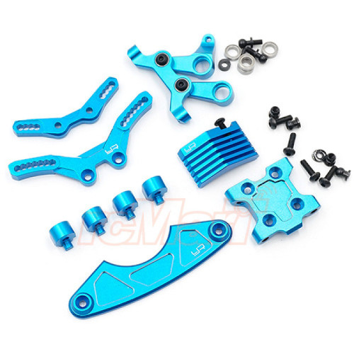 Aluminum Steering Upgrade Kit for Tamiya M-07 (Blue) Aluminum Steering Upgrade Kit for Tamiya M-07 (Blue)