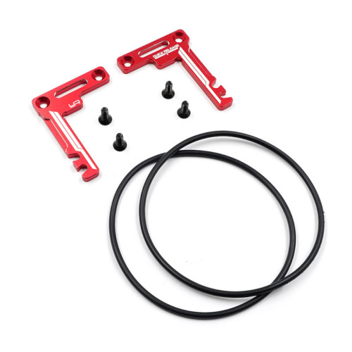 Tamiya TT-02 Series Alu. Short Battery Holder Set - Red