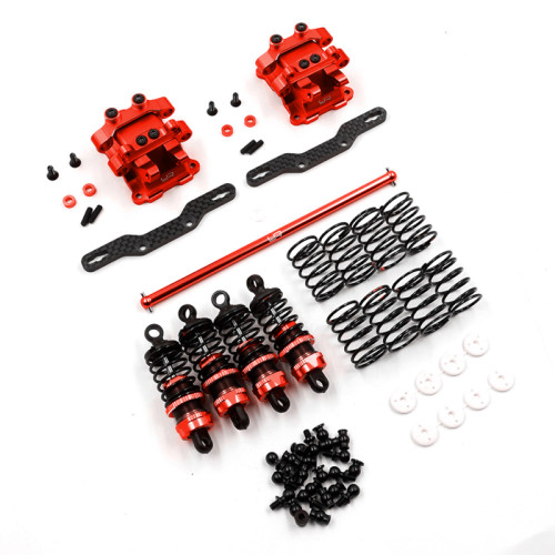 Tamiya TT-02 Aluminum Performance Damper Upgrade Set - Red
