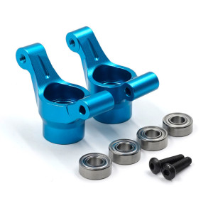Aluminum Toe-in 2 Degree Rear Hub Set For Tamiya WR02 WR02C TL-01 GF-01 G6-01 Blue