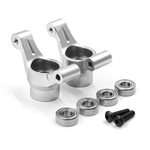 Aluminum Toe-in 2 Degree Rear Hub Set For Tamiya WR02 WR02C TL-01 GF-01 G6-01 Silver Aluminum Toe-in 2 Degree Rear Hub Set For Tamiya WR02 WR02C TL-01 GF-01 G6-01 Silver