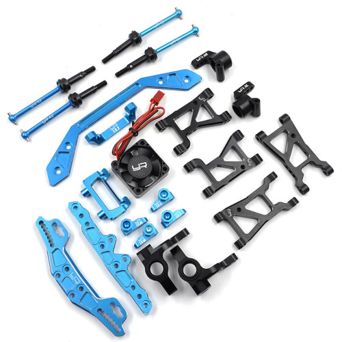 Tamiya XV-01 Alu. Essential Conversion Kit (Black/Blue)