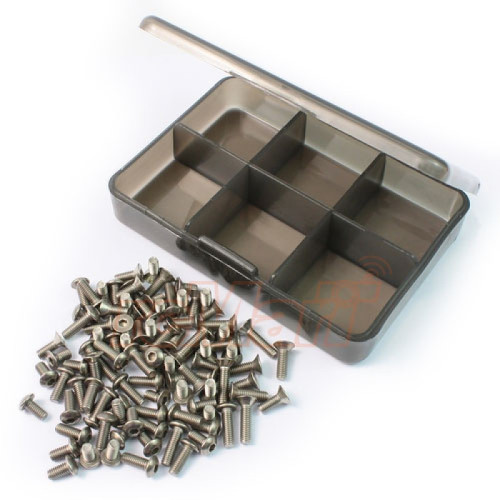 Tamiya TT-02 Titanium Screw Assorted Set with Mini Box Tamiya TT-02 Titanium Screw Assorted Set with Mini Box