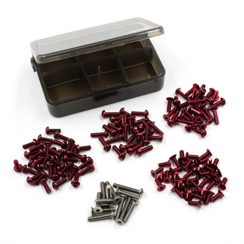 ReveD RDX - 7075 Aluminum and Titanium Screw Assorted Set with Box ReveD RDX - 7075 Aluminum and Titanium Screw Assorted Set with Box