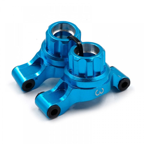 Aluminum Rear Hub Knuckle Arm Set 3Deg for Tamiya TT-02 Blue Aluminum Rear Hub Knuckle Arm Set 3Deg for Tamiya TT-02 Blue