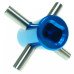 Aluminum Solid Axle For Tamiya TT02(B) Blue