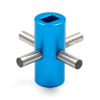Axe rigide en aluminium pour Tamiya TT02(B) Bleu Axe rigide en aluminium pour Tamiya TT02(B) Bleu