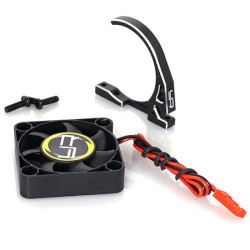 Aluminium 7075 Lüfterhalter mit 40mm Lüfter für 540er Motor - Schwarz