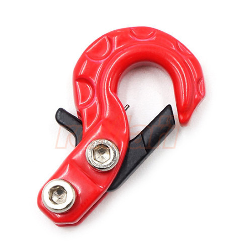 RC Rock Crawler Scale Spring Loaded Metal Hook Red (1/10)