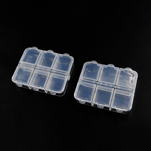 Mini Plastic Box 2pcs (6.5x5x1.5cm) Mini Plastic Box 2pcs (6.5x5x1.5cm)